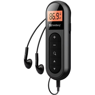 Sandberg Pocket Radio FM Recharge 300mAh hordozható 1.0 rádió + fülhallgató