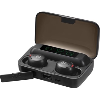 Sandberg Powerbank True Wireless fülhallgató headset fekete