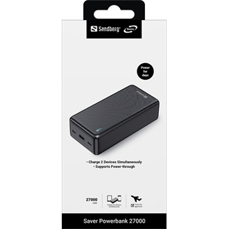 Sandberg Saver 27000mAh Li-ion powerbank fekete