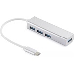 Sandberg Saver 4-portos USB-C USB3.0 hub ezüst