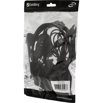 Sandberg Saver USB fejhallgató headset fekete