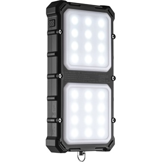 Sandberg Solar CampLED 10000mAh ütésálló vízálló napelemes powerbank fekete IP65