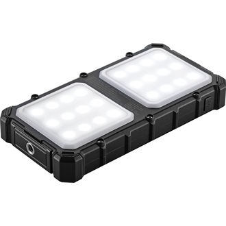 Sandberg Solar CampLED 10000mAh ütésálló vízálló napelemes powerbank fekete IP65