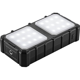 Sandberg Solar CampLED 20000mAh ütésálló vízálló napelemes powerbank fekete IP65