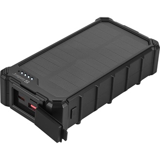 Sandberg Solar CampLED 20000mAh ütésálló vízálló napelemes powerbank fekete IP65