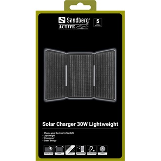 Sandberg Solar Charger Lightweight napelem fekete