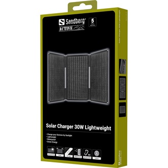 Sandberg Solar Charger Lightweight napelem fekete