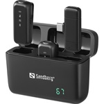 Sandberg Streamer Mic x2 gaming mikrofon fekete