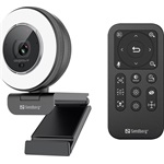 Sandberg Streamer Pro Elite gaming webkamera fekete (LED, távvezérlő)