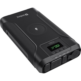 Sandberg Survivor 7-in-1 76800mAh Li-ion ütésálló vízálló powerbank fekete (Qi, DC-out, notebook-charger)