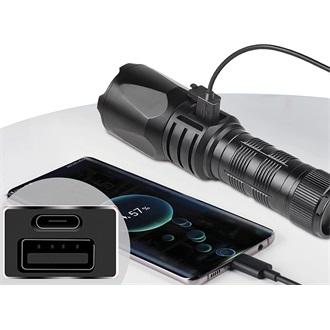 Sandberg Survivor Torch 5000mAh vízálló powerbank fekete IPX4