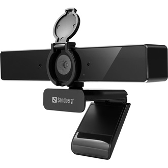 Sandberg Webcam Pro Remote 4K webkamera fekete