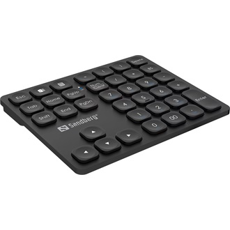 Sandberg Wireless Numeric Keypad Pro Bluetooth / vezeték nélküli membrán numerikus billentyűzet fekete