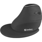 Sandberg Wireless Vertical Mouse Pro optikai vezeték nélküli vertikális egér 75° fekete