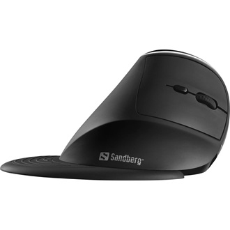 Sandberg Wireless Vertical Mouse Pro optikai vezeték nélküli vertikális egér 75° fekete
