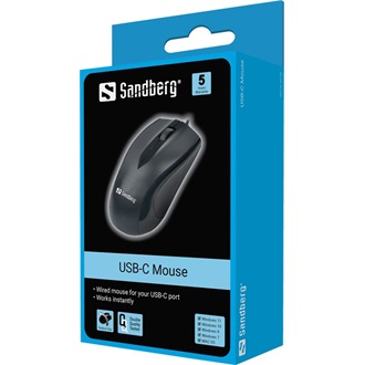 Sandberg optikai USB egér fekete
