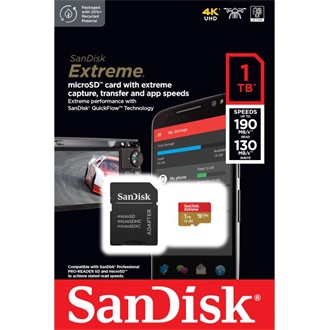 Sandisk 1000GB Extreme UHS-1 U3 microSDXC memóriakártya