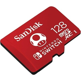 Sandisk 128GB Nintendo Switch Class 10;UHS-1 U3 microSDXC memóriakártya BOX piros