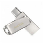 Sandisk 128GB DualDrive LUXE USB-C 3.1 Gen1 pendrive ezüst