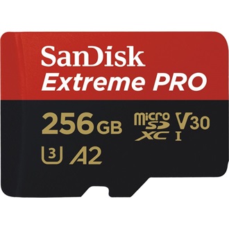 Sandisk 256GB Extreme Pro UHS-1 Class10 U3 V30 A2 microSDXC memóriakártya