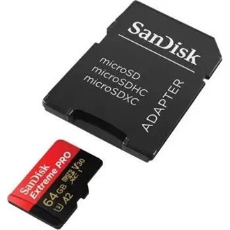 Sandisk 64GB Extreme Pro UHS-1 U3 microSDXC memóriakártya