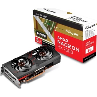 Sapphire Radeon RX 7600 PULSE 8GB GDDR6 128-bit grafikus kártya