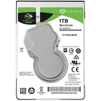 Seagate BarraCuda 1TB 5400rpm 128MB SATA3 2,5" HDD