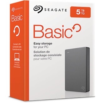 Seagate Basic 5TB USB3.0 2,5" külső HDD szürke