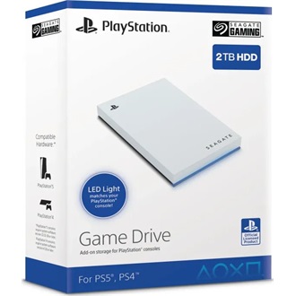 Seagate Game Drive for PlayStation 2TB USB-A 3.0 2,5" külső HDD fehér