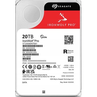 Seagate IronWolf Pro 20TB 7200rpm 256MB SATA3 3,5" HDD