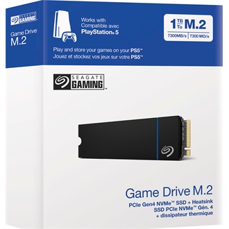 Seagate PlayStation 5 Game Drive 1TB PCIe x4 (4.0) M.2 2280 SSD fekete