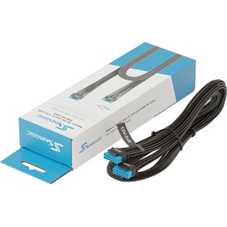 Seasonic Power 12pin PCIe -> Power 12pin PCIe F/F tápkábel 0.7m fekete (12V-2x6 600W)