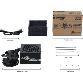 Seasonic Core BC ATX 3.1 ATX desktop tápegység 750W 80+ Bronze BOX