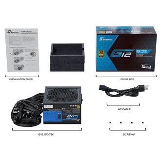 Seasonic G12 GC (2024) ATX desktop tápegység 750W 80+ Gold BOX