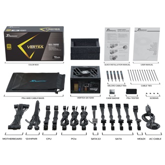 Seasonic Vertex GX ATX desktop tápegység 1200W 80+ Gold BOX