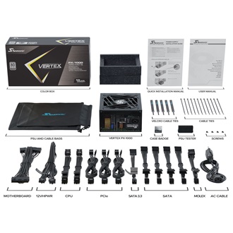 Seasonic Vertex PX ATX desktop tápegység 1000W 80+ Platinum BOX