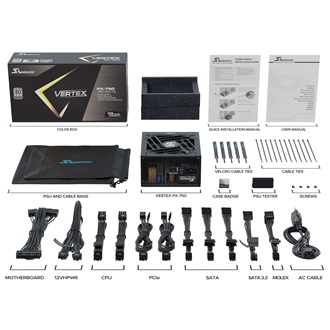 Seasonic Vertex PX ATX desktop tápegység 750W 80+ Platinum BOX