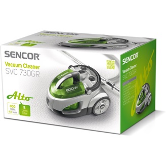 Sencor SVC730GR porzsák nélküli porszívó zöld-szürke
