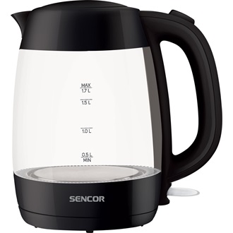 Sencor SWK 7301BK 1,7l üveg fekete vízforraló