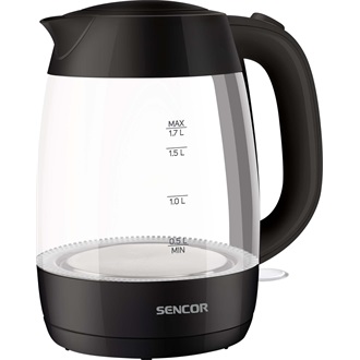 Sencor SWK 7301BK 1,7l üveg fekete vízforraló
