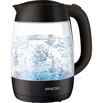 Sencor SWK 7301BK 1,7l üveg fekete vízforraló