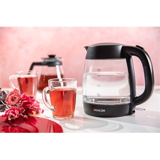 Sencor SWK 7301BK 1,7l üveg fekete vízforraló