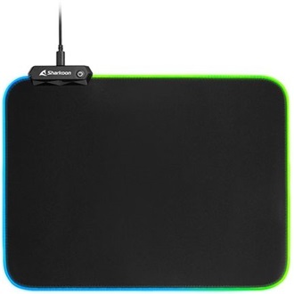 Sharkoon 1337 Gaming Mat RGB V2 360 gaming egérpad fekete