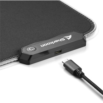 Sharkoon 1337 Gaming Mat RGB V2 360 gaming egérpad fekete