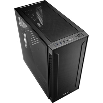 Sharkoon TG6M RGB táp nélküli ablakos Mid Tower számítógépház fekete