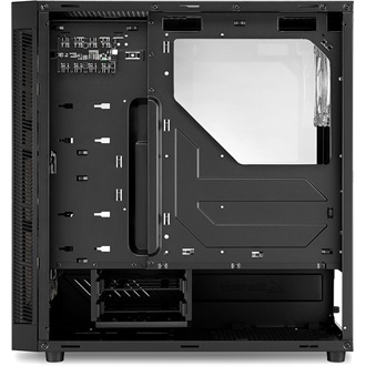Sharkoon TG6M RGB táp nélküli ablakos Mid Tower számítógépház fekete