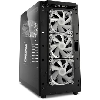 Sharkoon TG6M RGB táp nélküli ablakos Mid Tower számítógépház fekete
