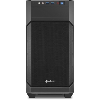 Sharkoon V1000 táp nélküli Mid Tower számítógépház fekete
