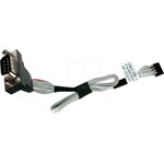 Shuttle Serial pinheader 2mm -> Serial RS-232 DB9 F/M hátlapi kivezetés 0.21m