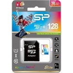 Silicon Power 128GB Elite UHS-1 Class10 U1 V10 A1 vízálló ütésálló microSDXC memóriakártya BOX fehér
